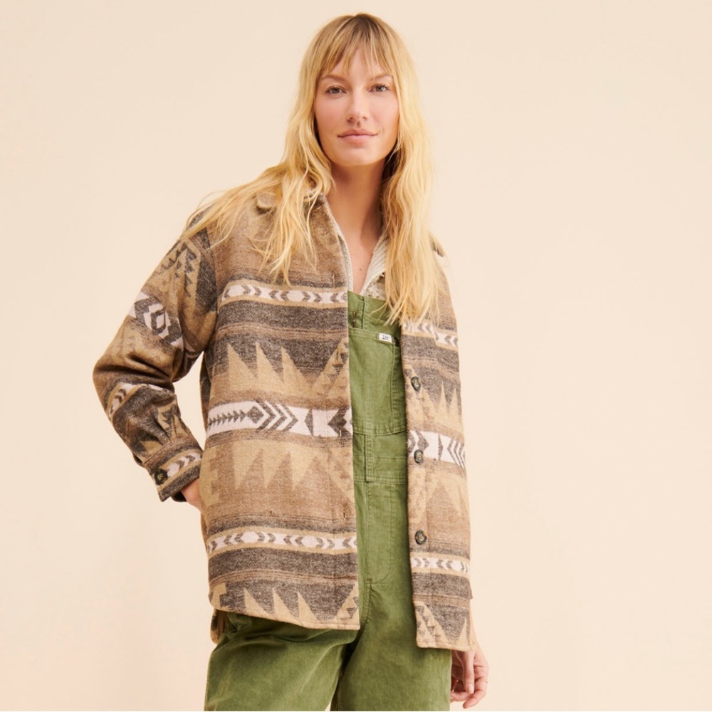 BB Dakota by Steve Madden Brown Patterned Ski Jacket